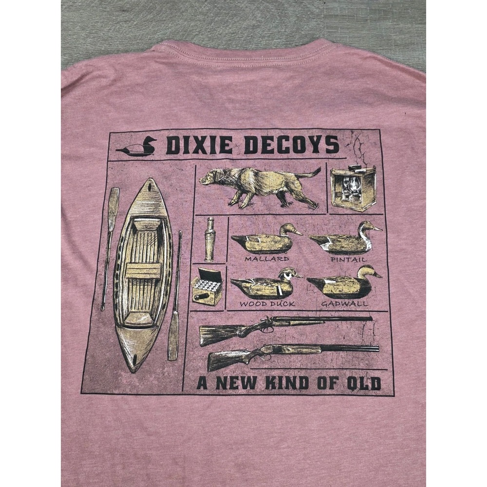 Dixie Decoys Men's XL T-shirt Long Sleeve Duck Hunting A New Kind Of Old Shirt